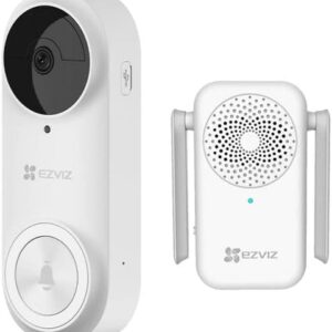 Timbre con Cámara Wi-Fi (Doorbell) de Batería Recargable / Libre de Cables / Uso Exterior Con Protección (IP65) / Cámara 3 Megapíxel / Llamada a la App / Incluye Timbre Para Interior Con Timbres Seleccionables / Ranura