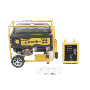 Generador a Gasolina / Planta de Emergencia con Encendido Automático, 6.5KW, 220Vac 2 Fases, Jaula con Ruedas para Fácil Traslado