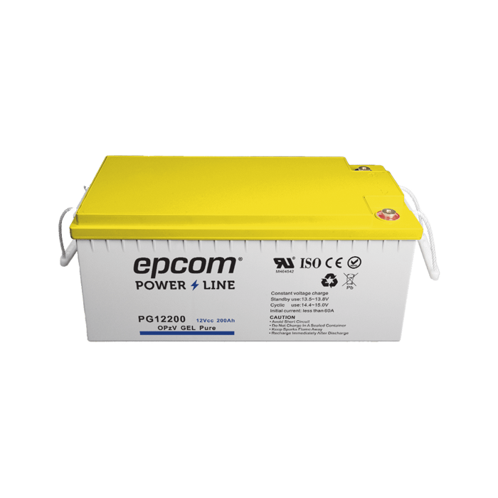 Batería de GEL PURO OPzV / 12 V @ 200 Ah / Ciclo profundo / Uso en Aplicaciones Fotovoltaicas y de Respaldo